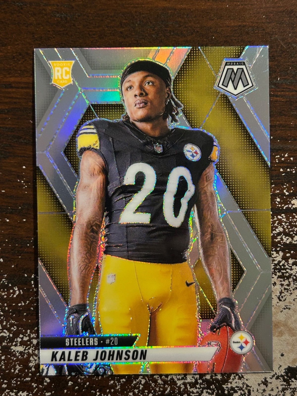 2025 Mosaic Silver Kaleb Johnson Rookie RC #289