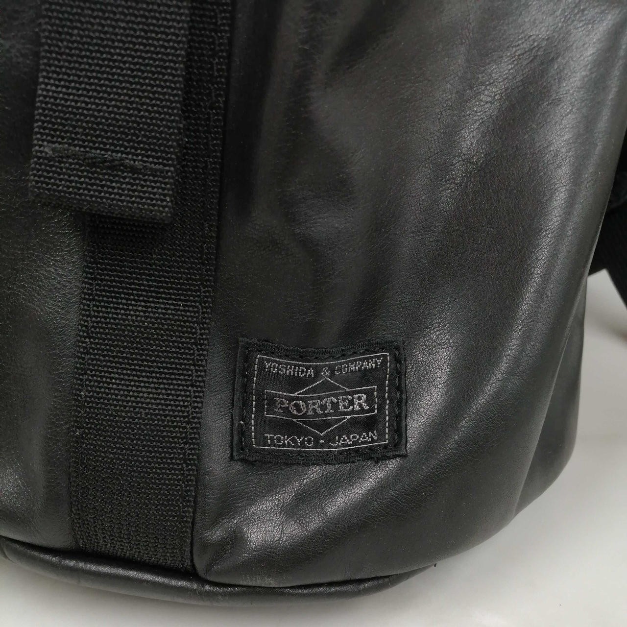 Leather Backpack Model Black PORTER - image 2