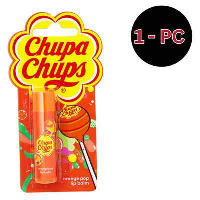 Chupa Chups Lip Balm 4g Moisturizing Lip Care Juicy Orange & Melon Flavor
