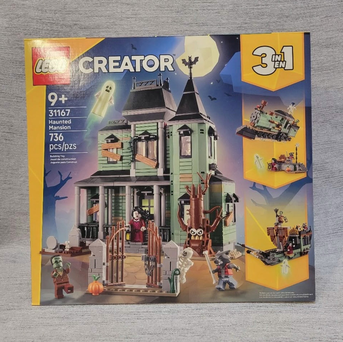 LEGO Creator 3 in 1 Haunted Mansion Building Toy 31167 - Fac