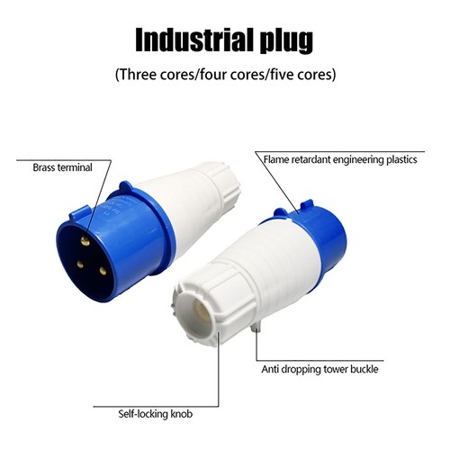 1 Piece Industrial Plug And Socket Waterproof Connector 3PIN 4PIN 5PIN 16A/32 FD - Afbeelding 6 van 32