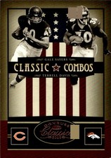 2005 Donruss Classics #CC4 Gale Sayers Terrell Davis Classic Combos Bronze #/500