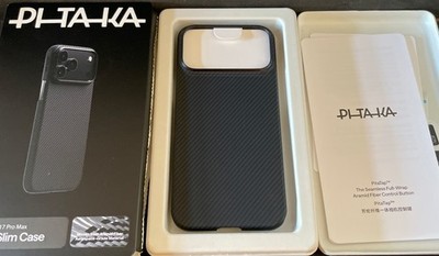 PITAKA Ultra-Slim Case für iPhone 17 Pro Max (Aramid Fiber) NEU & in org. Verp.