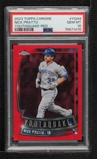 2023 Topps Chrome Youthquake Red Refractor 4/5 Nick Pratto PSA 10 GEM MT b8h