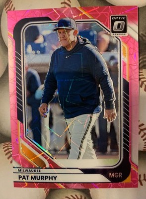 2026 Donruss Pat Murphy Pink Velocity Optic Prizm /79 Milwaukee Brewers