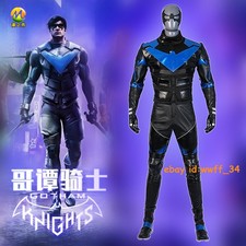DC Nightwing Cosplay Costume Outfits Boots Mask Mens Accessories Halloween Set