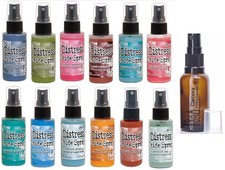 Distress Oxide Sprays by Tim Holtz, 12 Colors Including Speckled Egg, Crackli...