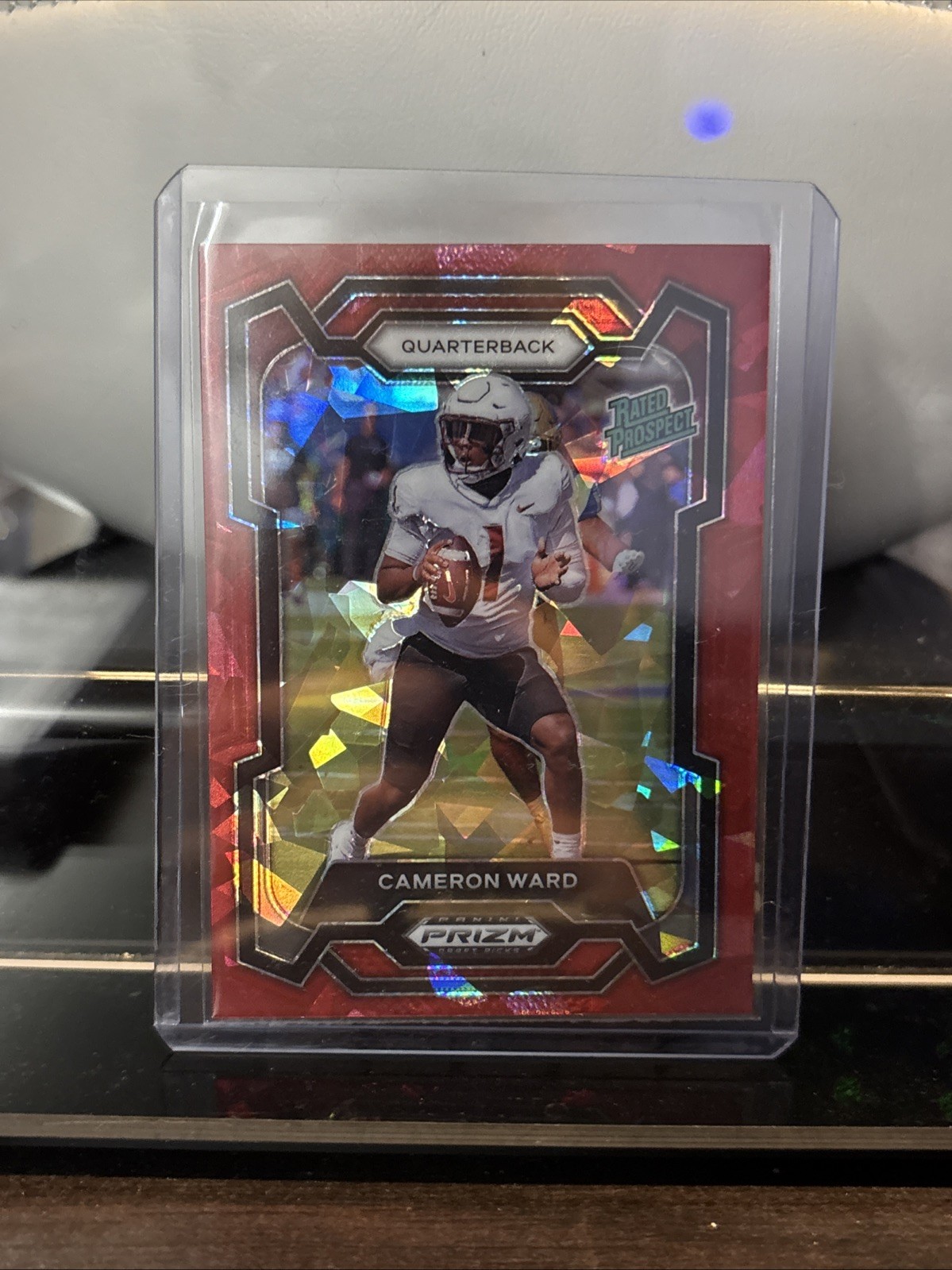 2024 Panini Prizm Draft Picks - Rated Prospect Cameron Ward #199 Red Ice Prizm