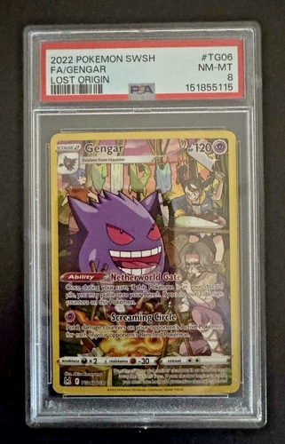 2022 Pokemon SWSH Lost Origin Gengar Trainer Gallery #TG06/TG30 PSA 8