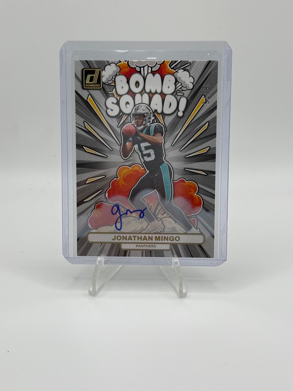2023 Donruss Football Jonathan Mingo Bomb Squad Rookie Auto /75
