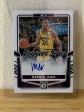 2023-24 Panini Donruss Optic - Signature Series Maxwell Lewis #SS-LEW (AU, RC)
