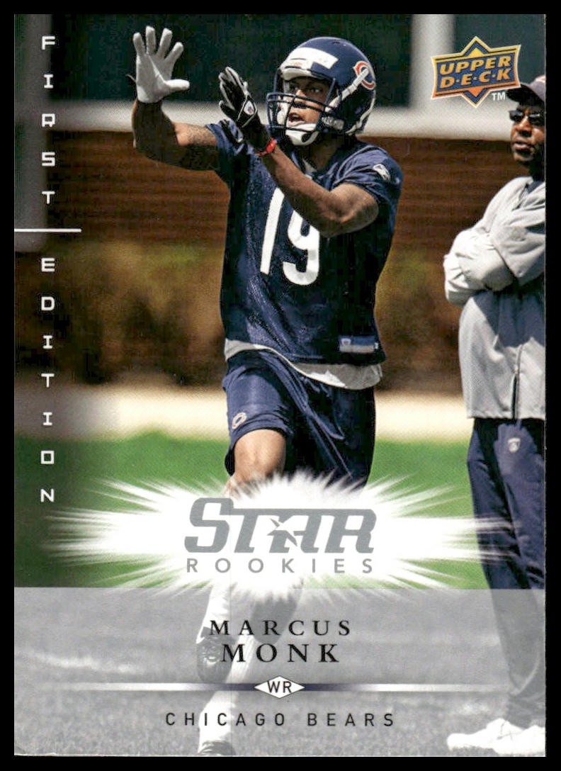 Marcus Monk Rookie RC 2008 Upper Deck First Edition #176 Chicago Bears