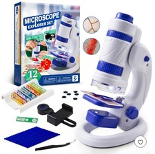 NEW JUNIOR MICROSCOPE EXPLORER SET Toy Kids 5 years old Science Klever Kits