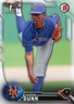 2016 Bowman Draft Prospect Rookie Justin dunn #29 Mets