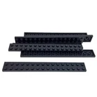 7 NEW LEGO Plate 2 x 16 BRICKS Black