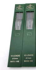 Faber-Castell TK 9030-HB 2mm Pencil Leads Refill Lot of 2 Packs Drawing Drafting