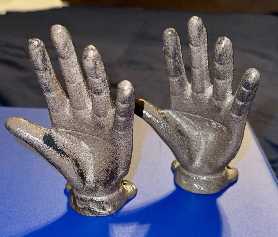 "Nuevo lote de 2 ganchos de pared abiertos para manos izquierdas monedero toalla abrigo ganchos 5""" Foto 4 de 4