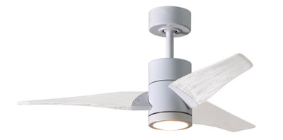 Matthews Fan Company Super Janet Ceiling Fan Gloss White 42'' White Blades