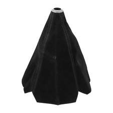 Shift Knob Dust Cover Shift Boot Cover, Shifter Boot, Suede-Leather-Black
