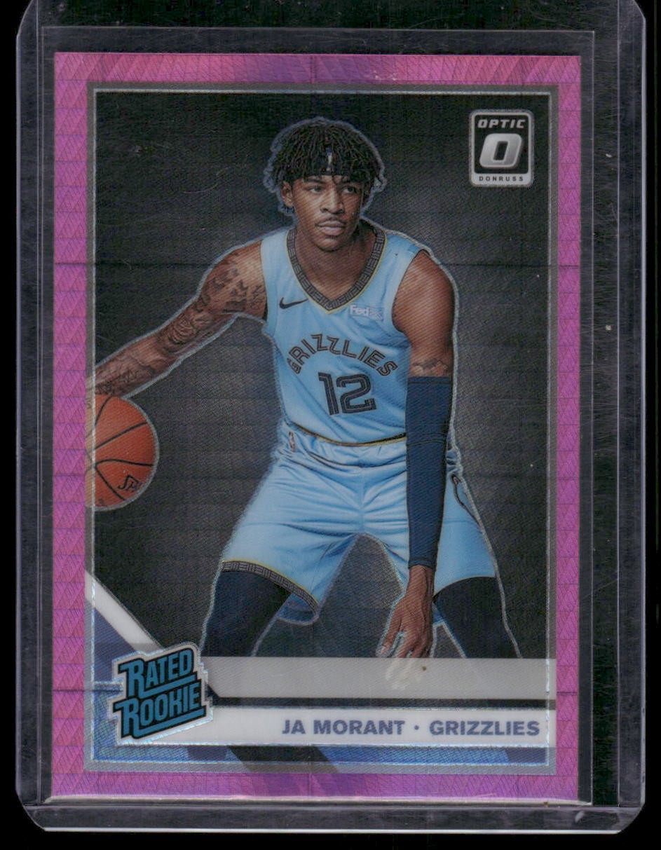 2019-20 Donruss Optic #168 Ja Morant Hyper Pink RC Memphis Grizzlies