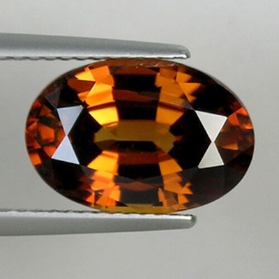 5.97 ct ULTRA RARE TOP GRADE IMPERIAL ORANGE  RED  NATURAL ZIRCON UNHEATED PSQ