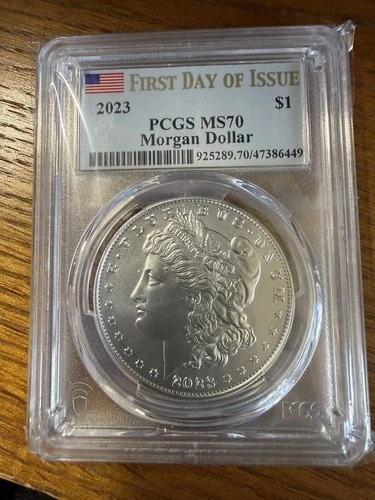 2023 $1 Morgan Silver Dollar PCGS MS 70 First Day Of Issue FDOI