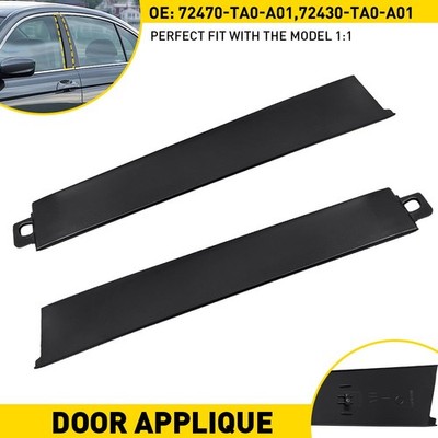 2 Fit Honda Accord 08-13 Left Right Front Door Pillar Molding Panel 72470-TA0A01