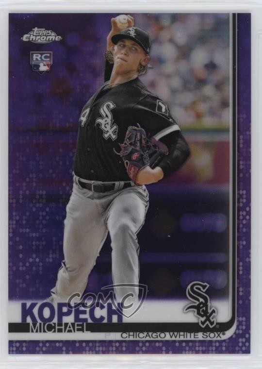 2019 Topps Chrome Purple Refractor 101/299 Michael Kopech #17 yj4