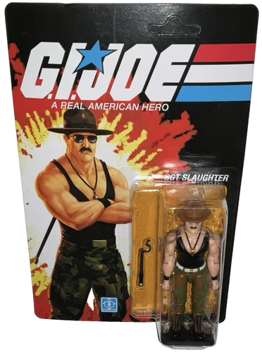 GI Joe SGT SLAUGHTER 3.75" Figure Retro Transformers Collaborative Kup Triple T