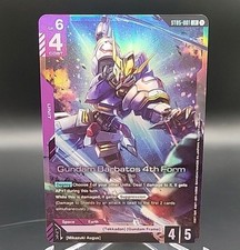 Gundam Barbatos 4th Form LR ST05-001 Gundam Card Game Alternate Art Promo NM