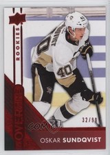2016-17 Upper Deck Overtime Rookies Red Foil 32/99 Oskar Sundqvist #117 2a8