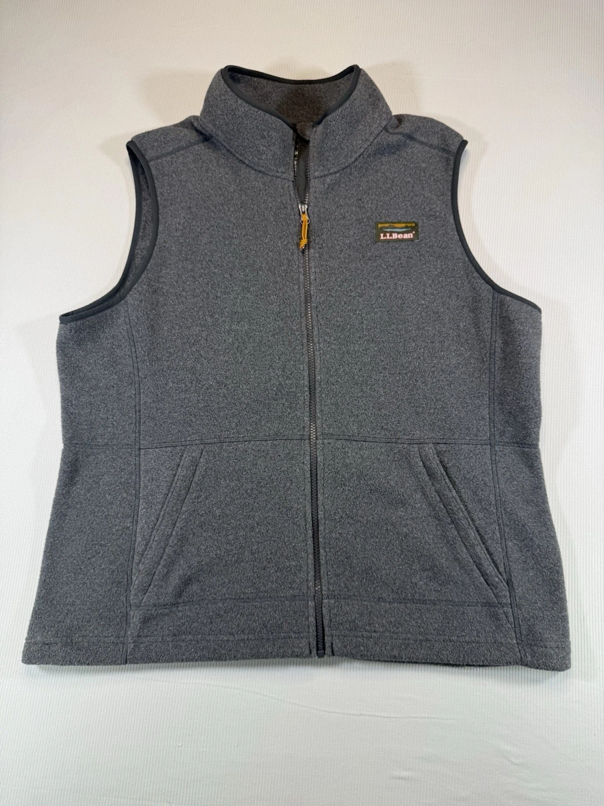 L.L.Bean Women’s Fleece Vest Gray XL Recycled Polyester