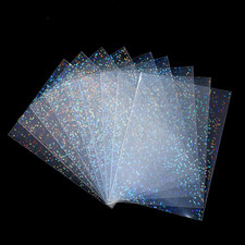 100 Pcs Photocard Sleeves Laser Flashing Card Sleeves Trading Card-Sleeves Holog