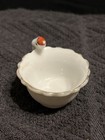Miniature Porcelain Teacup With Parrot Handle - Floral Pink Print Gold Trim — photo 4