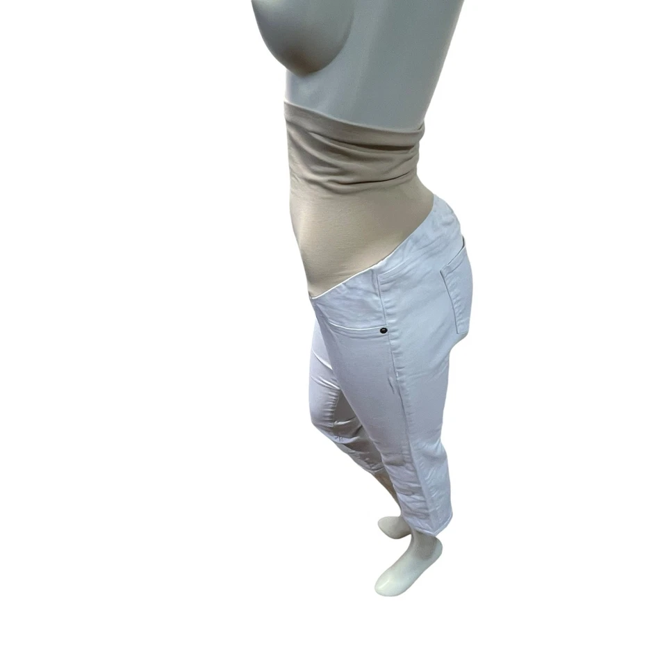 Oh Baby White Maternity Pants – Medium, Great Condition - Image 3 of 4
