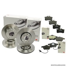 NK Bremsscheiben 15 Zoll + Bremsbeläge vorne + hinten für VW T4 1996-2003 "1Lu"