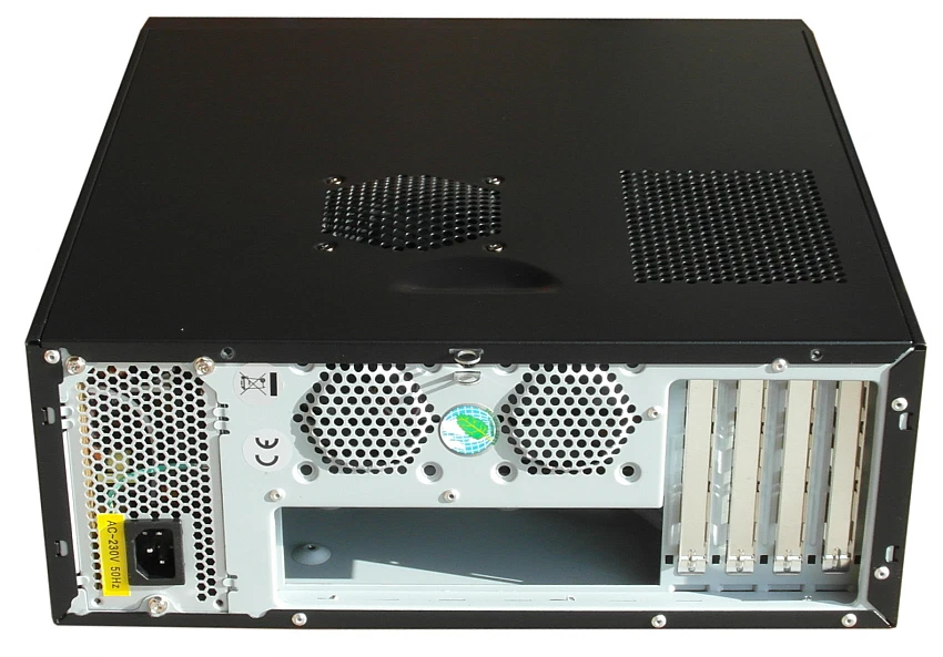 Custodia desktop/torre/telaio Micro ATX nera 0,300 W alimentatore. Q-Tec EL-Micro. CS101B - Immagine 2 di 4