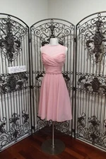2905  ALFRED SUNG D676 PINK SZ 10 $202 COCKTAIL  PARTY FORMAL DRESS GOWN