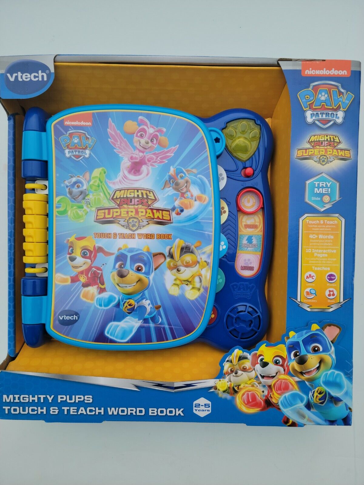Vtech Mighty Pups Touch Popular & Word Max 76% OFF Teach s the Book.Help