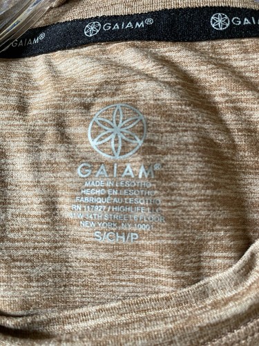 Camicia girocollo Gaiam nuova con etichette uomo piccola tutti i giorni basic cool marrone erica nuova con etichette $42 - Foto 6 di 7