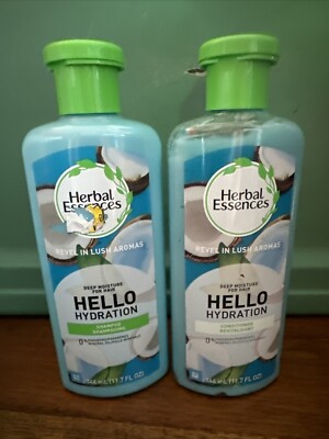 Herbal Essences Hello Hydration Shampoo, Conditioner Deep Moisture Discontd 11.7