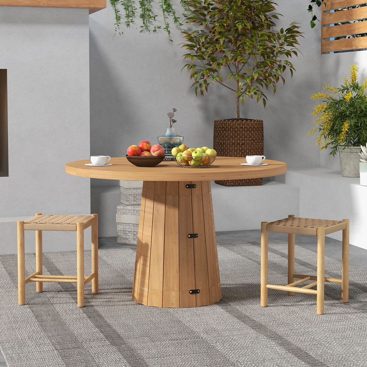 Rustic backless bar stools deals