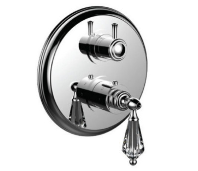 Santec 7099YC10-TM Lear Chrystal 1/2 Inch Thermostatic Trim with Volume Control