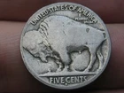 1916 D Buffalo Nickel 5 Cent Piece- Denver- VG Reverse Details