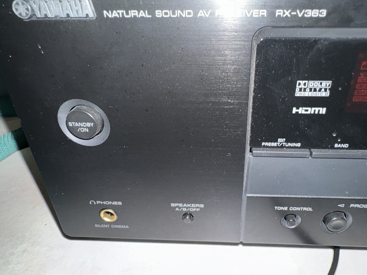 YAMAHA RX-V363 5.1 CHANNEL NATURAL SOUND HDMI AV RECEIVER - NO