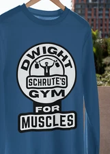 Dwight Schrute's Gym For Muscles T-SHIRT S-3XL The Office Funny Joke GIFT TEE