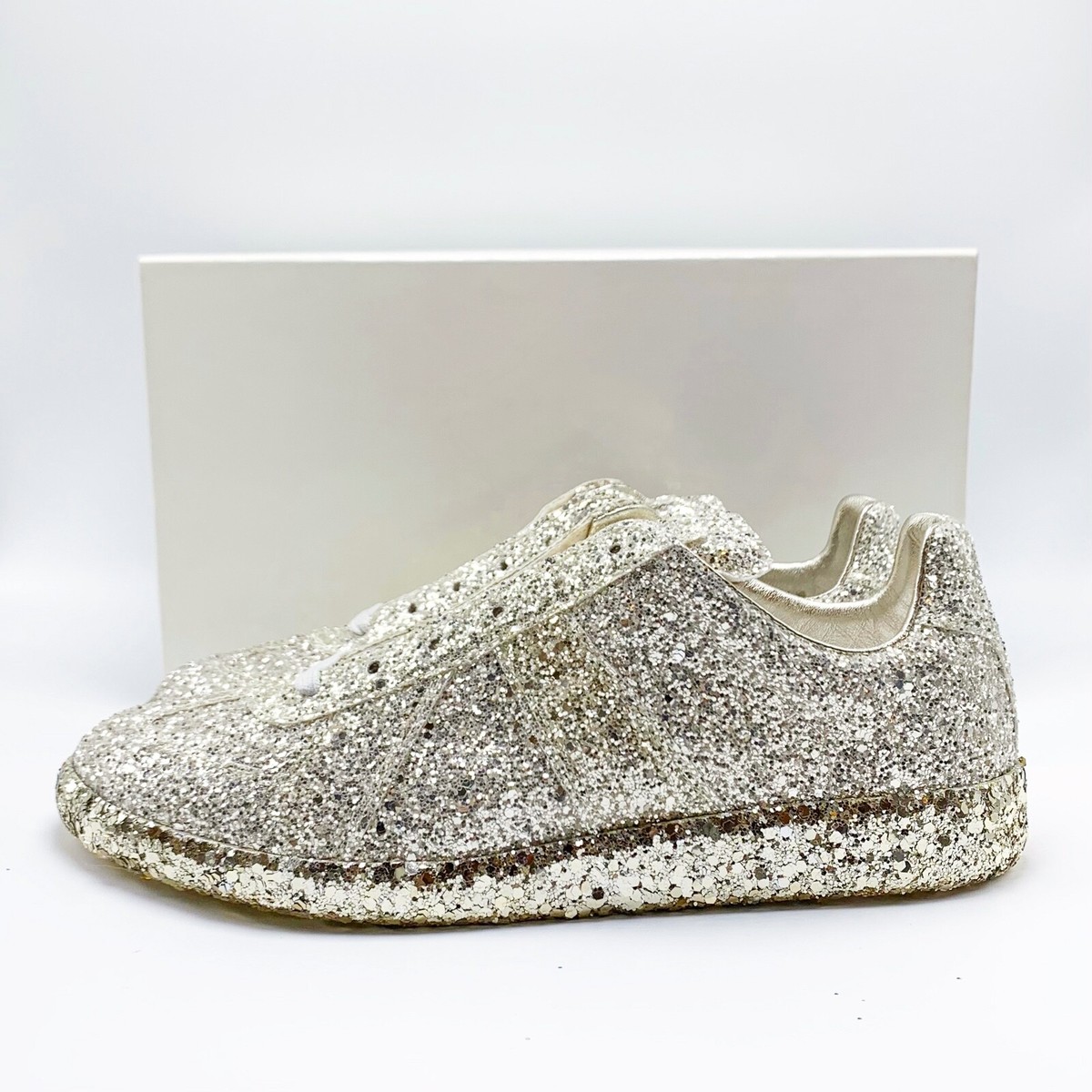 $725 Maison Margiela Sparkling Glitter Low Top Replica