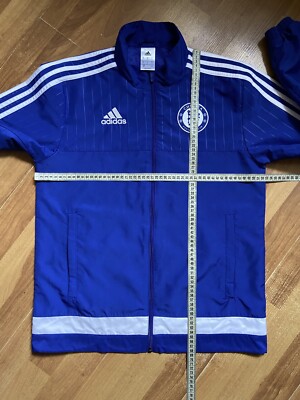 CHELSEA 2015 2016 TRAINING FOOTBALL SOCCER TRACK JACKET ADIDAS sz
