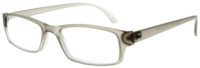 Sportliche, klassische Kunststoff - Halblesebrille /-hilfe ACTION in Grau - matt