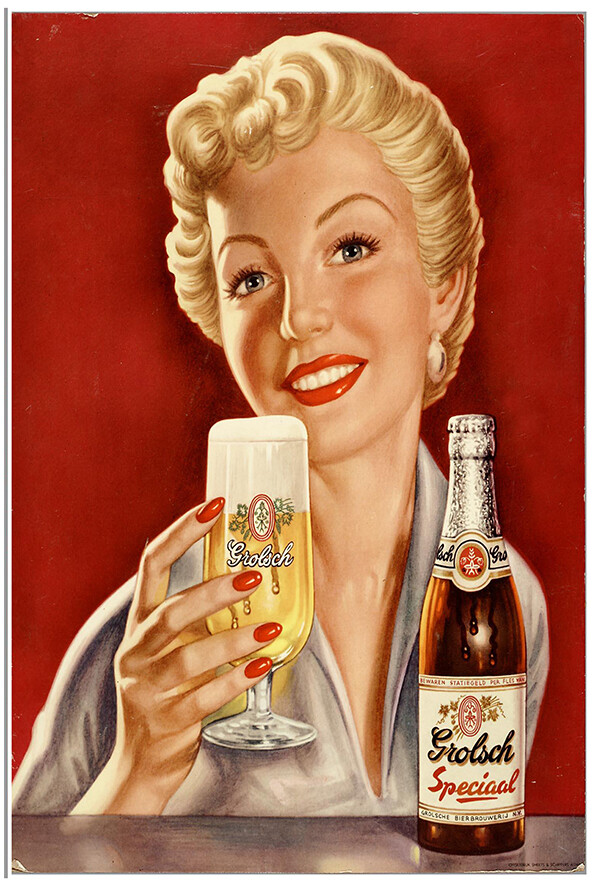 特大 ビンテージ パブミラー GROLSCH グロールシュ ビールサイン 壁掛け Grolsch Special Beer - Vintage Advertising Poster - Beer and Wine